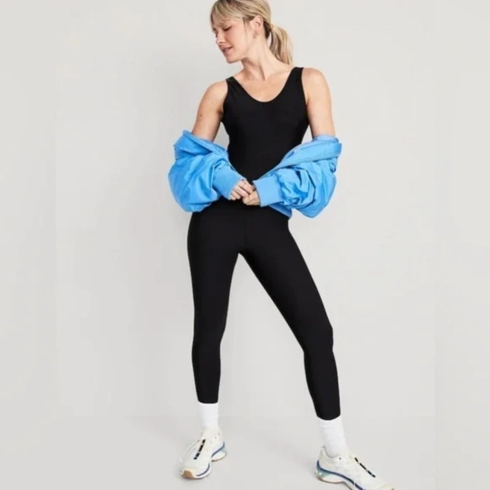 Old Navy Black Powersoft 7/8 Jumpsuit